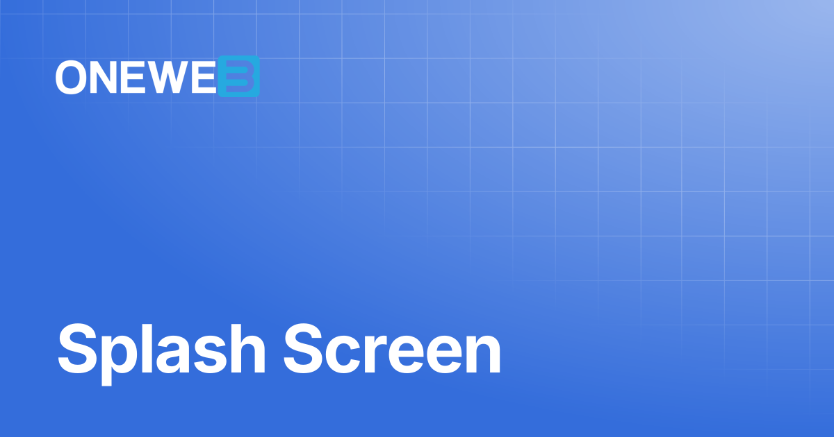 Splash Screen | TH | ONEWEB Platform