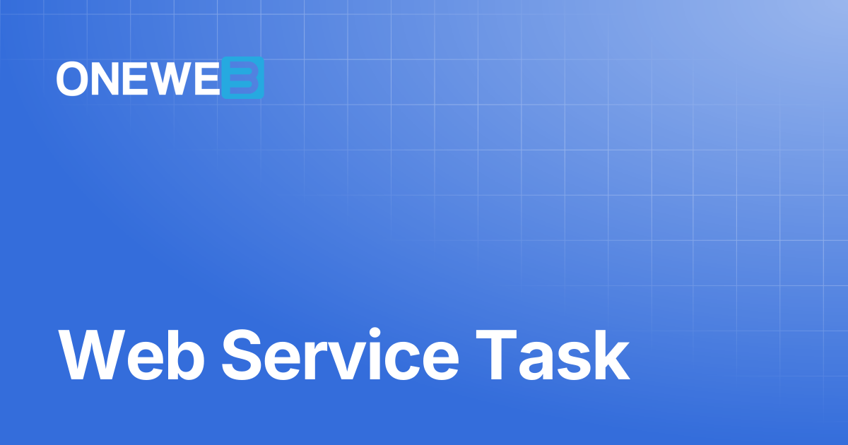 Web Service Task | TH | ONEWEB Platform