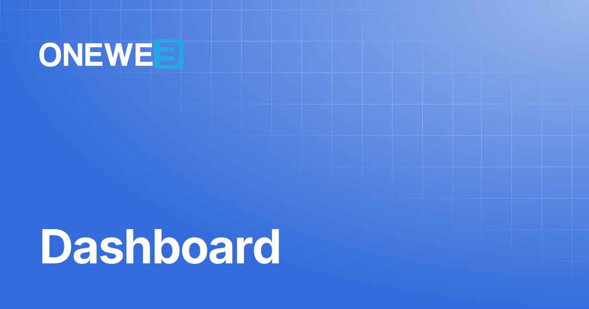 Dashboard | TH | ONEWEB Platform