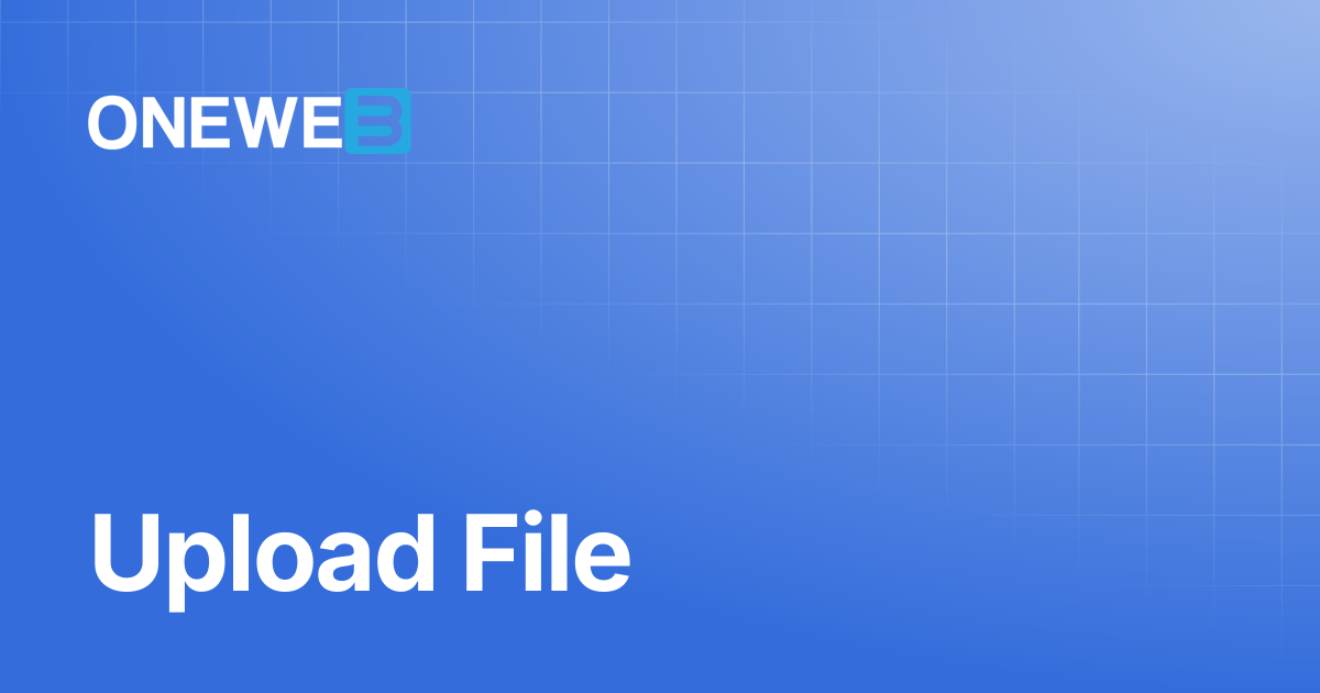 Upload File | TH | ONEWEB Platform