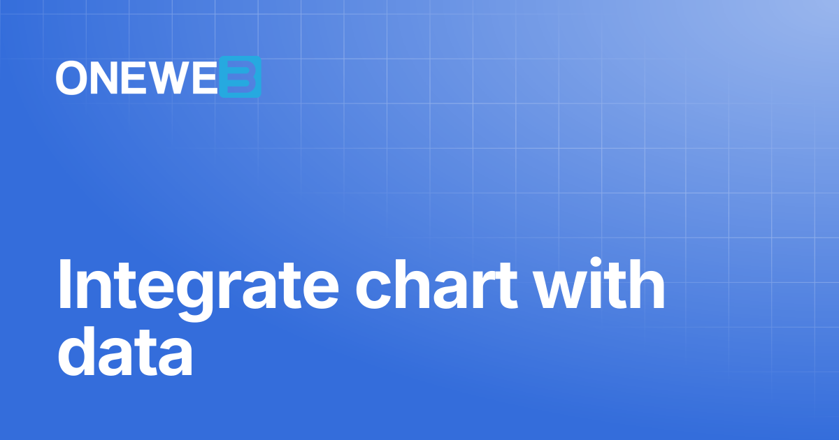 Integrate chart with data | ONEWEB Platform
